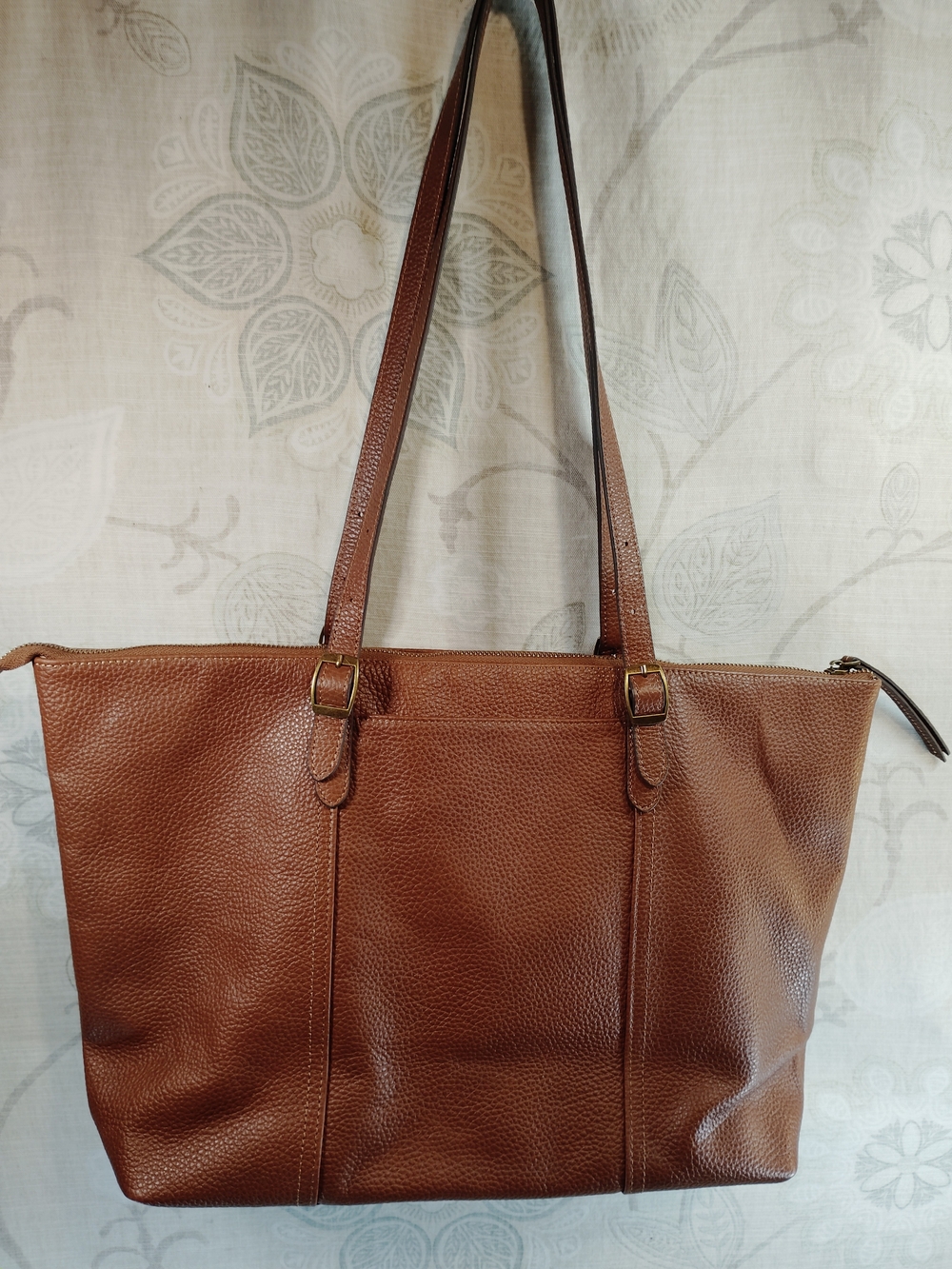 Befen Classic Brown  Genuine Leather Laptop / Shoulder Tote Bag - Women